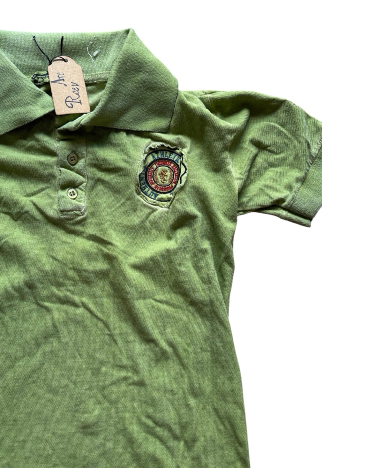 Washed Green Polo Tee