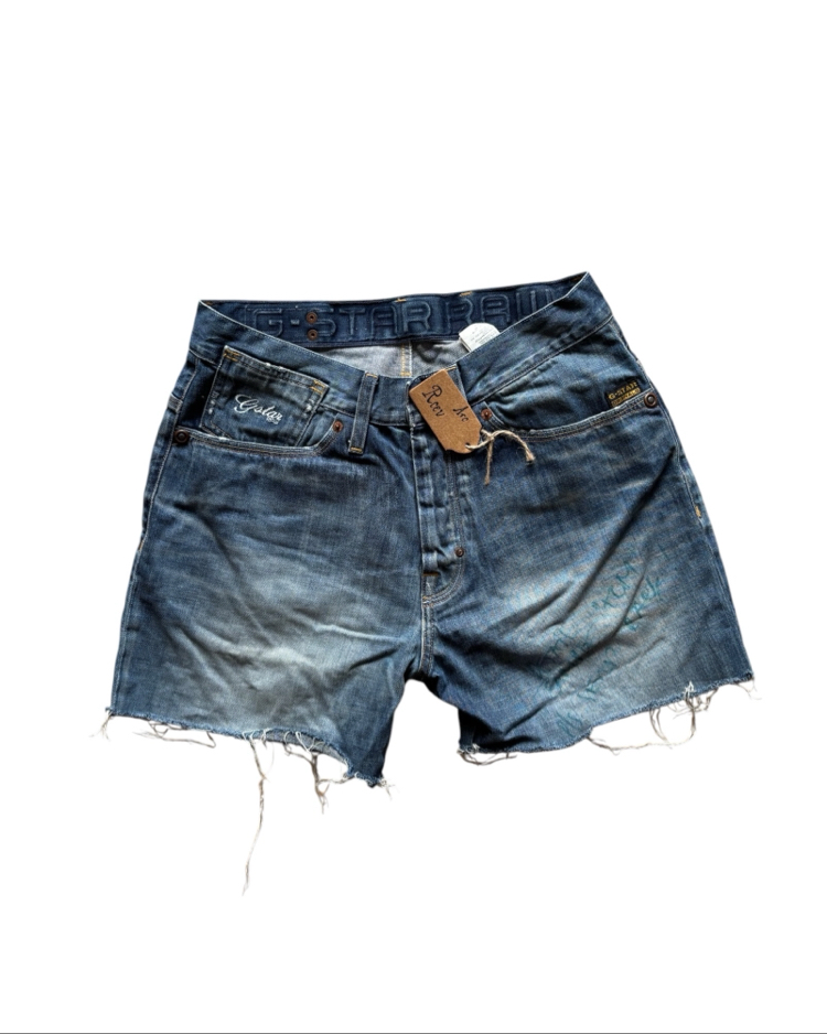 G-Star Raw up-cycled Denim Shorts