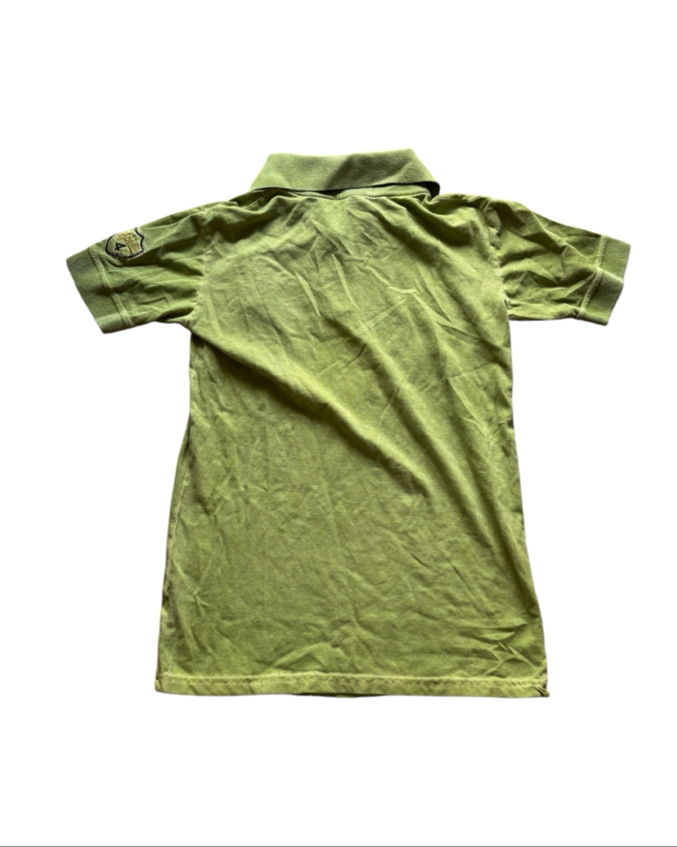 Washed Green Polo Tee