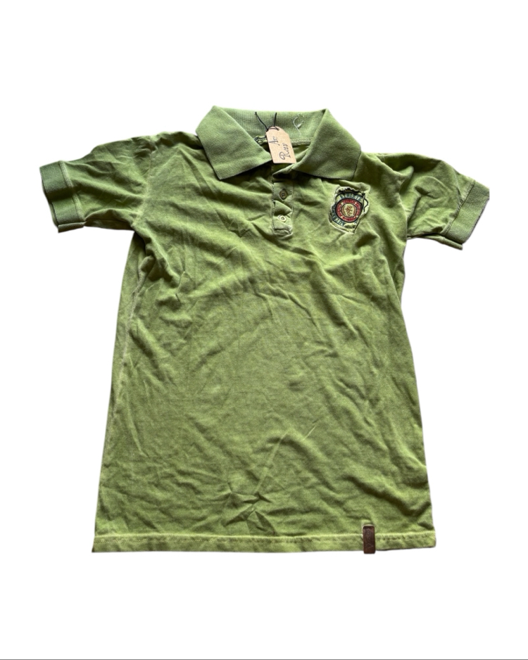 Washed Green Polo Tee