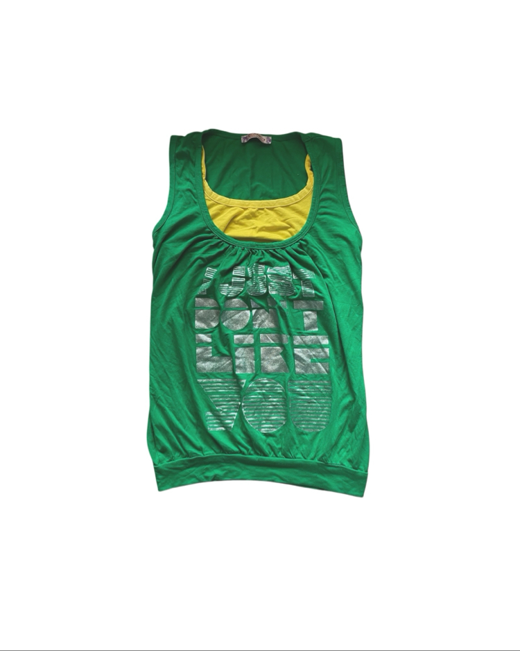 Layered Graphic Tank Top