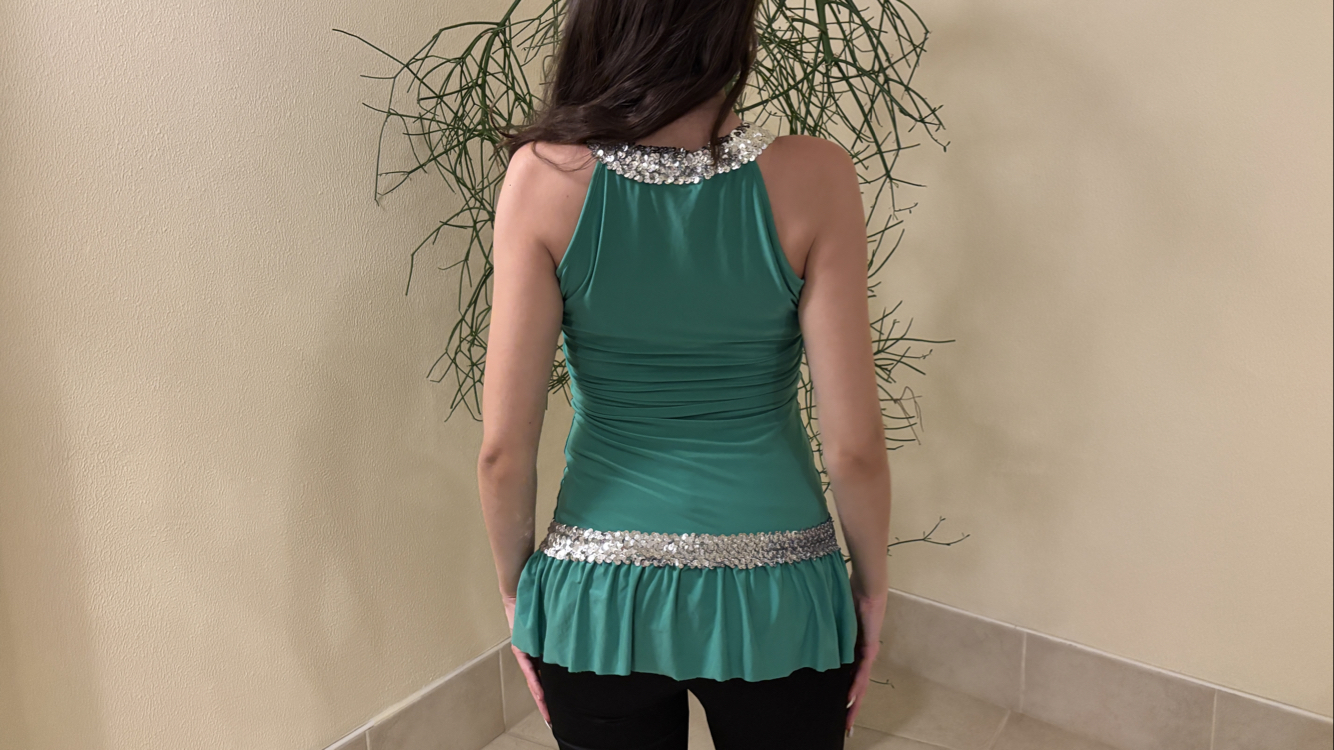 Trim Ruffle top