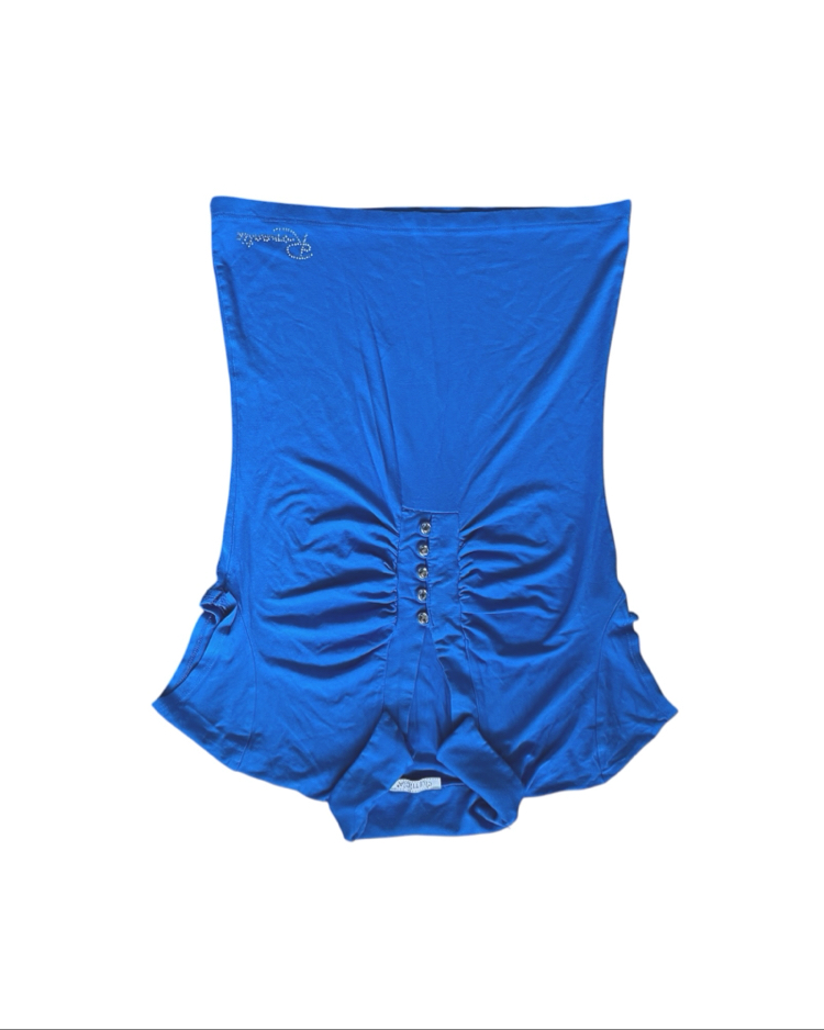 Ruched Button Front Top