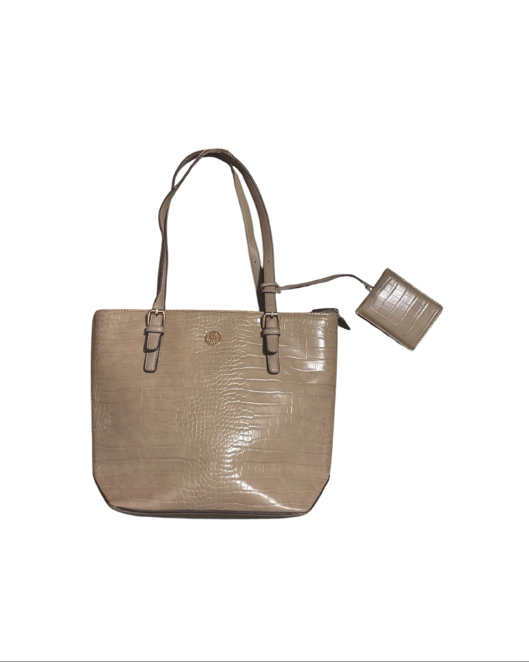 Anne Klein Croc Embossed Shoulder Bag