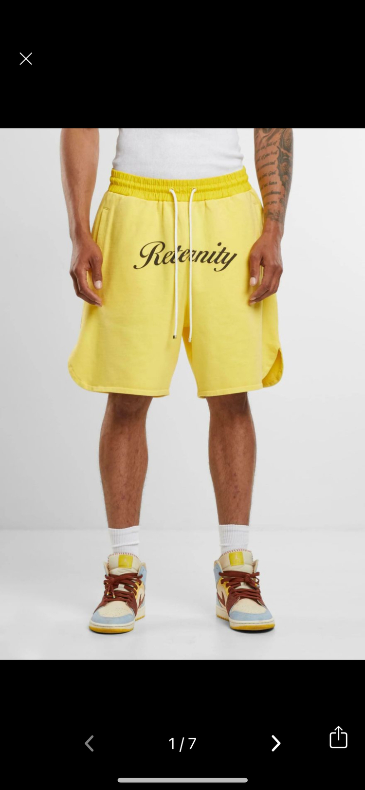 Reternity yellow shorts