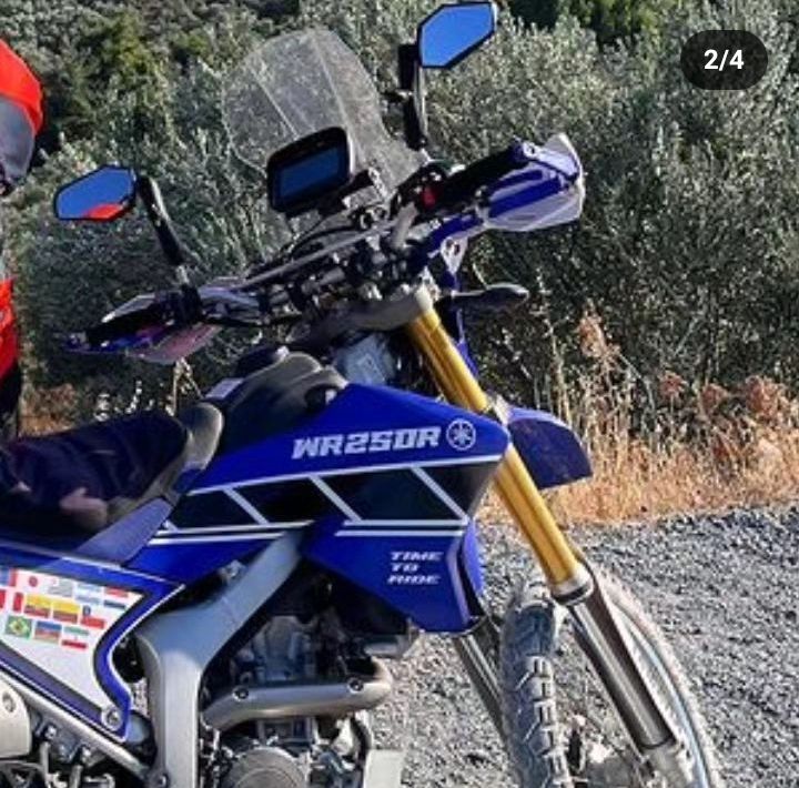 Yamaha wr 250 tur camı GPS & telefon barlı kit