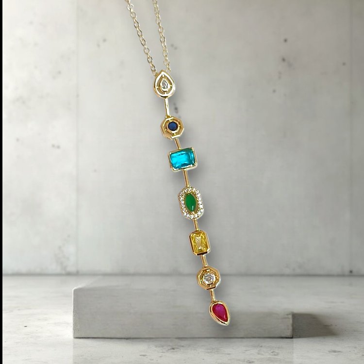 Yedi Element Gold Çelik Kolye