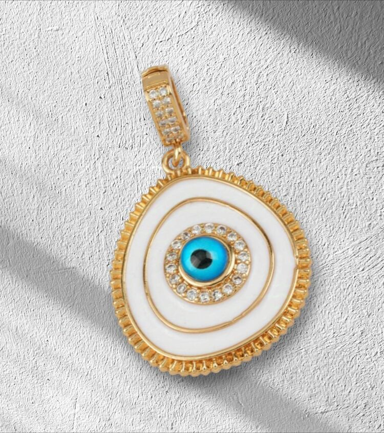 Zirkon Taşlı Charm Kolye Uçları