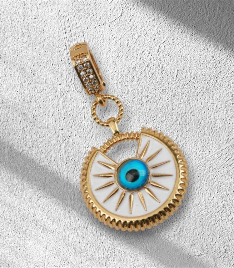Zirkon Taşlı Charm Kolye Uçları