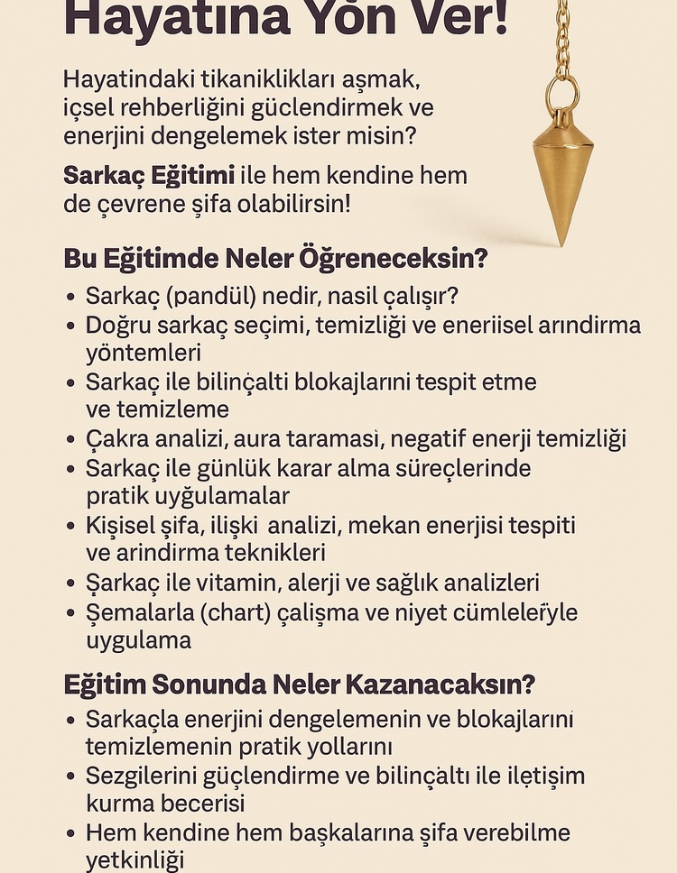 SARKAÇ EĞİTİMİ