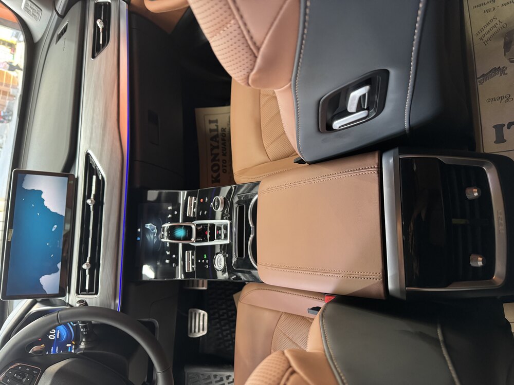 Tiggo 8 pro konsol şeffaf ppf kaplama