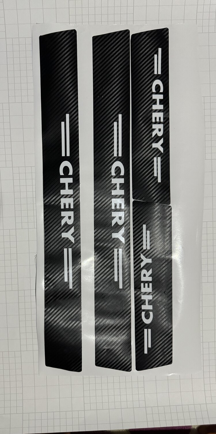 Chery Karbon folyo kapı eşiği