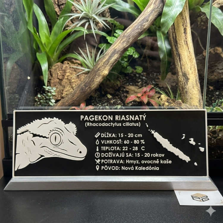 Crested Gecko Label
