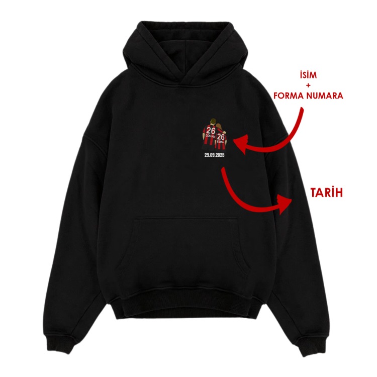 Kişiye özel Takımlı Özel Tasarım Baskılı Oversize sweatshirt