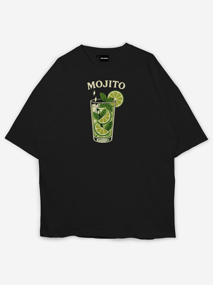 Mojito Baskılı Oversize T-shirt 