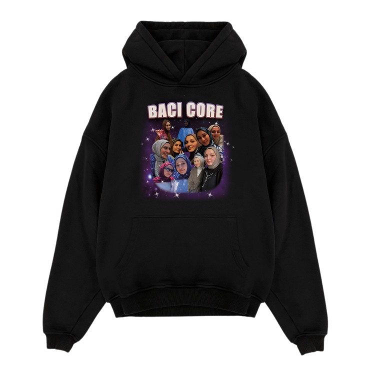 Kişiye özel Bacıcore Özel Tasarım Baskılı Oversize sweatshirt
