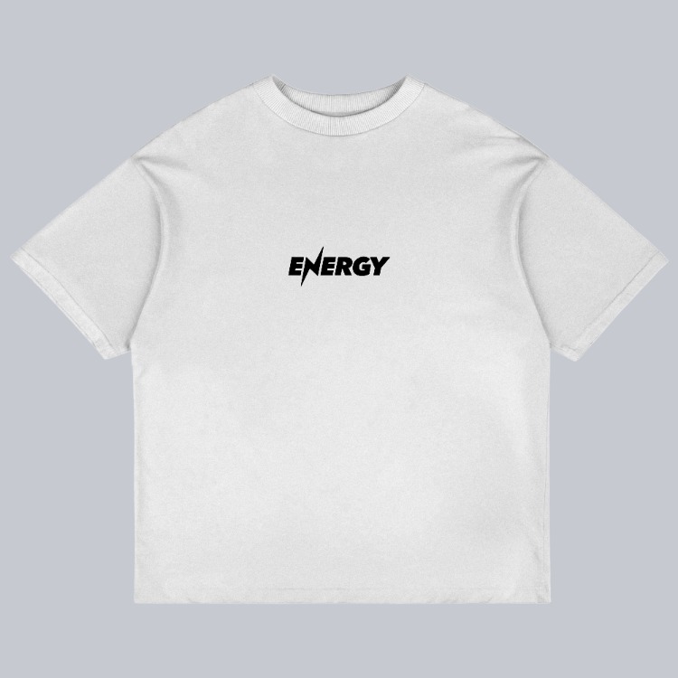 Energy Baskılı Oversize T-shirt