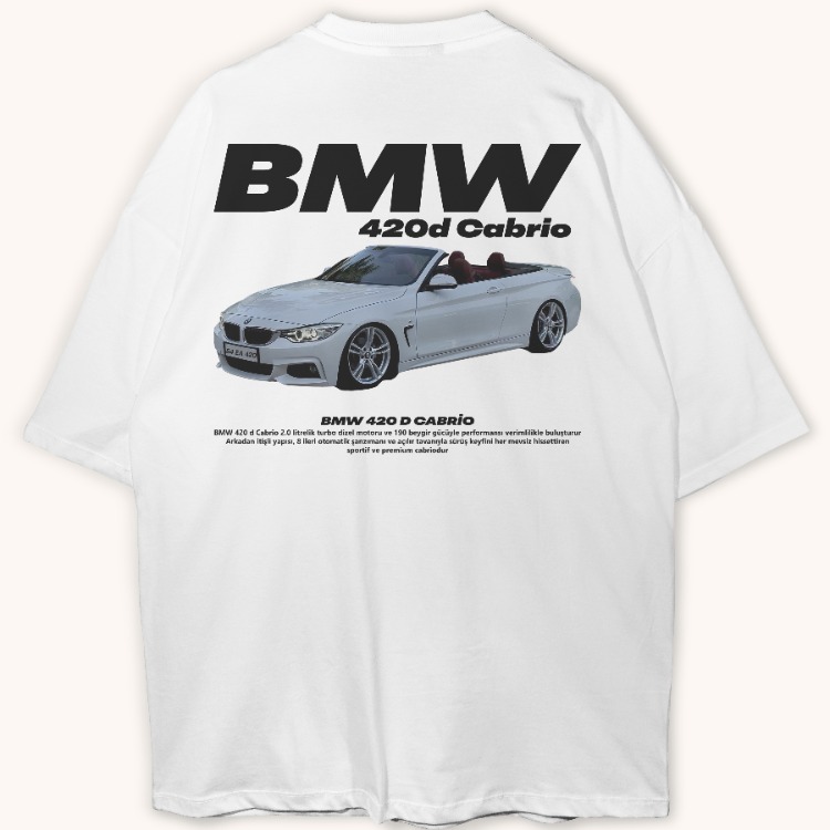 Kişiye özel Araç Tasarım Baskılı Oversize T-shirt 
