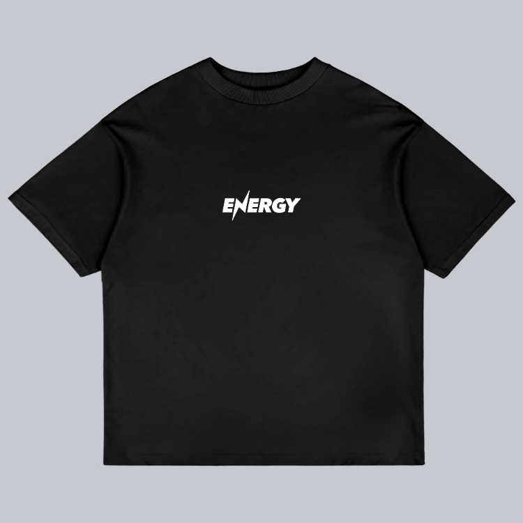 Energy Baskılı Oversize T-shirt