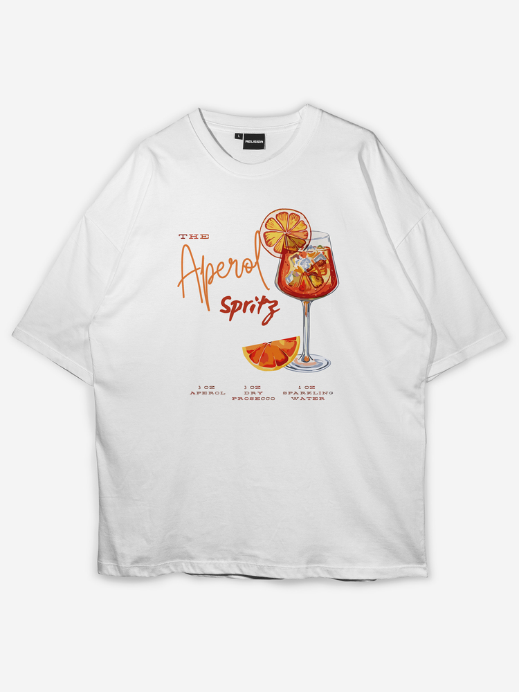 Aperol Baskılı Oversize T-shirt
