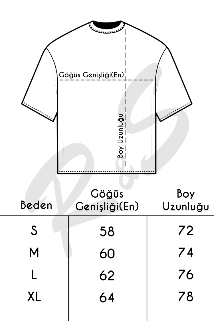 Goodbye Baskılı Oversize Siyah T-shirt