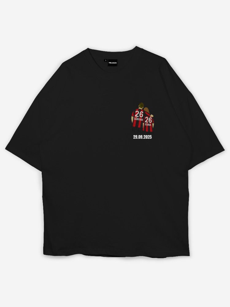 Kişiye özel Takımlı Özel Tasarım Baskılı Oversize T-shirt