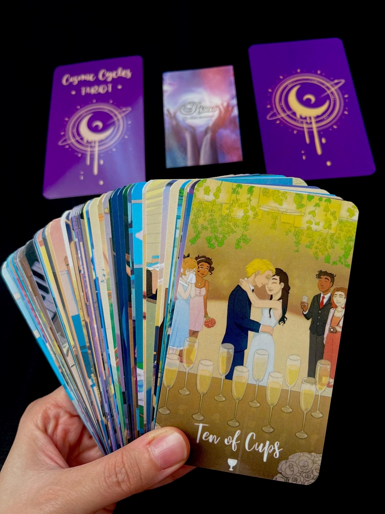 Cosmic Cycles Tarot Kartı Destesi