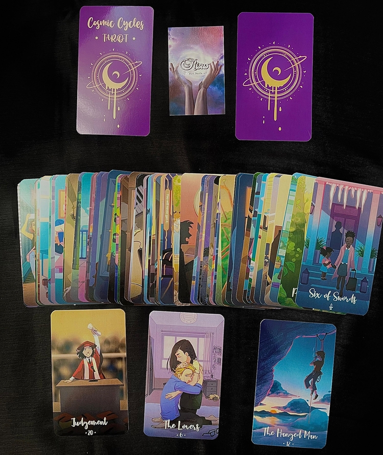 Cosmic Cycles Tarot Kartı Destesi