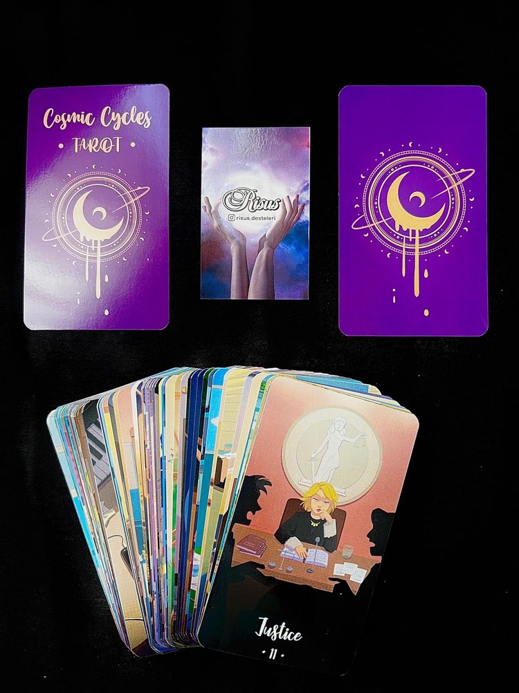 Cosmic Cycles Tarot Kartı Destesi