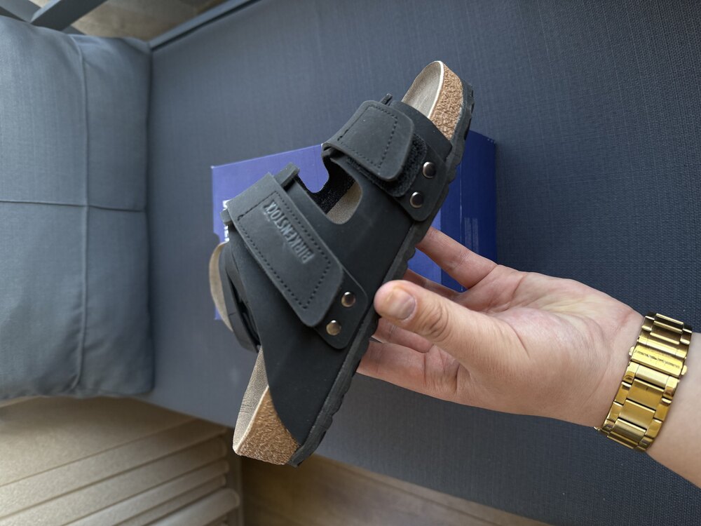 Birkenstock Cırtlı Siyah
