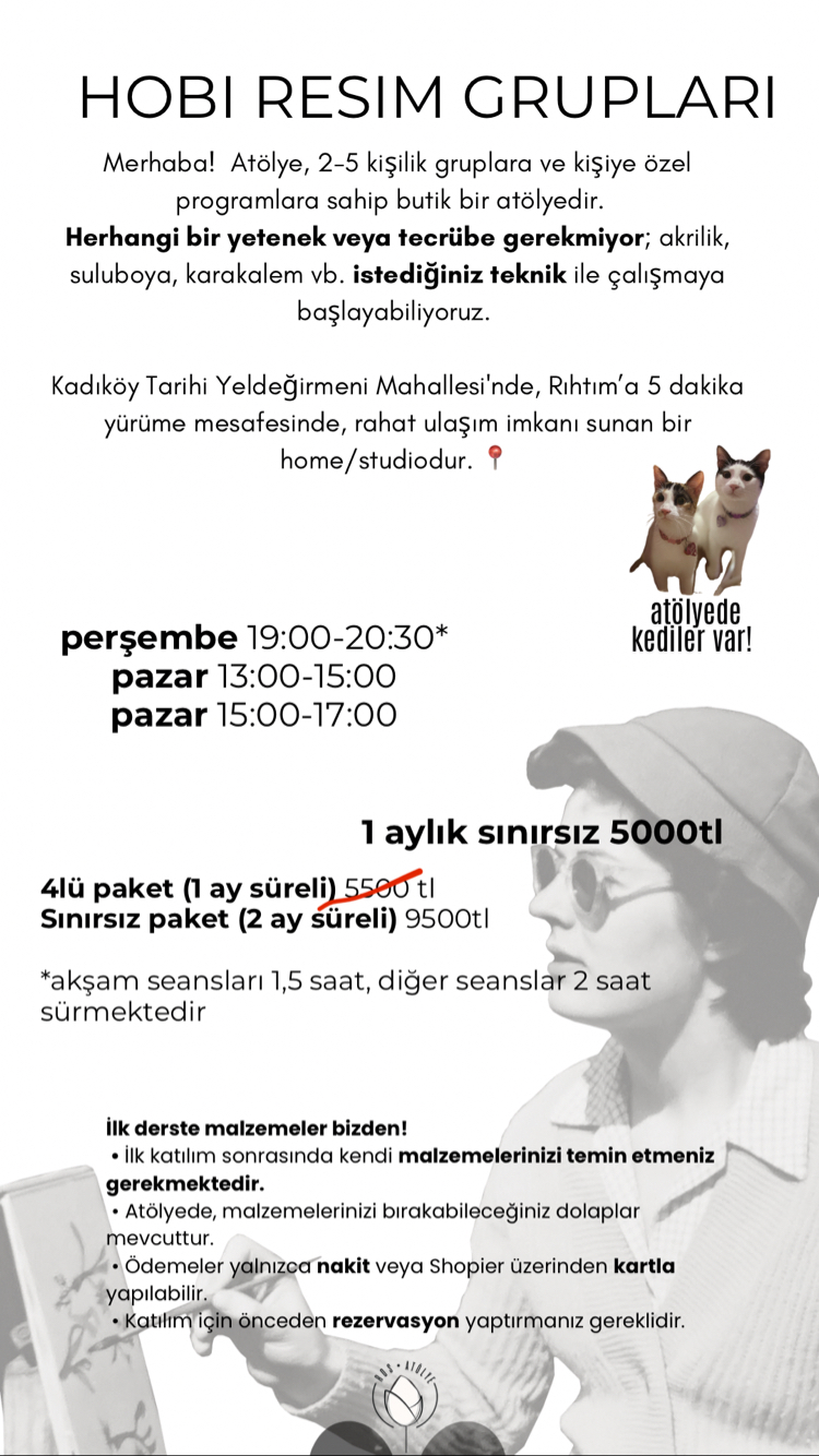 Hobi resim grup 4lü paket 