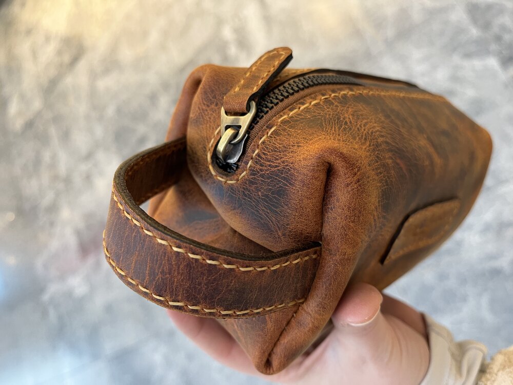 Rosey - Dopp Kit ( Camel )