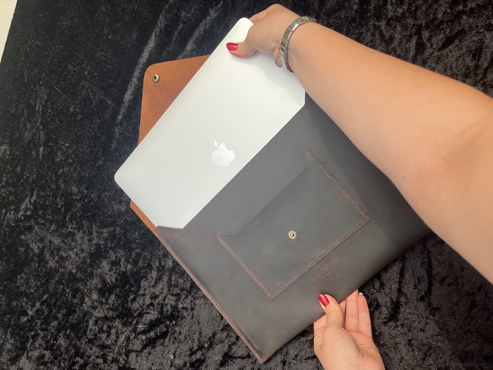 Macbook - Tablet Kılıfı (Kahverengi)