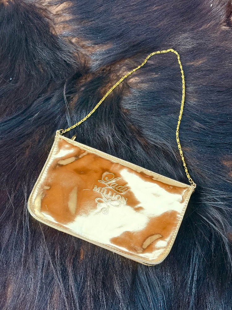 Vintage Paco Rabanne Lady Million Gold Baget Çanta  
