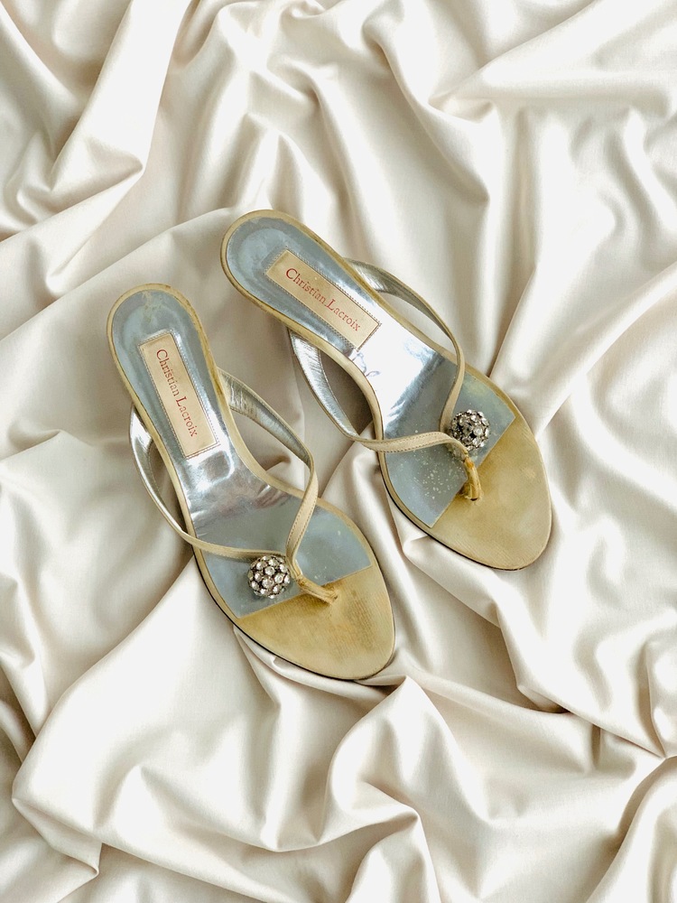 Christian Lacroix Vintage Topuklu Terlik 