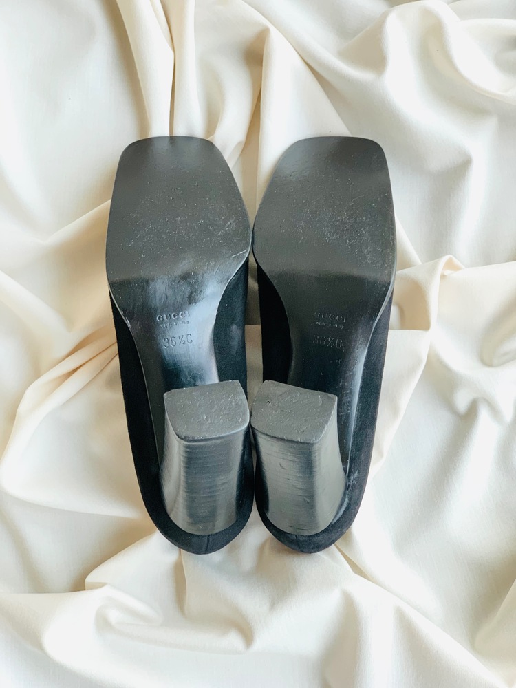 Gucci Vintage Kalın Topuklu Ayakkabı