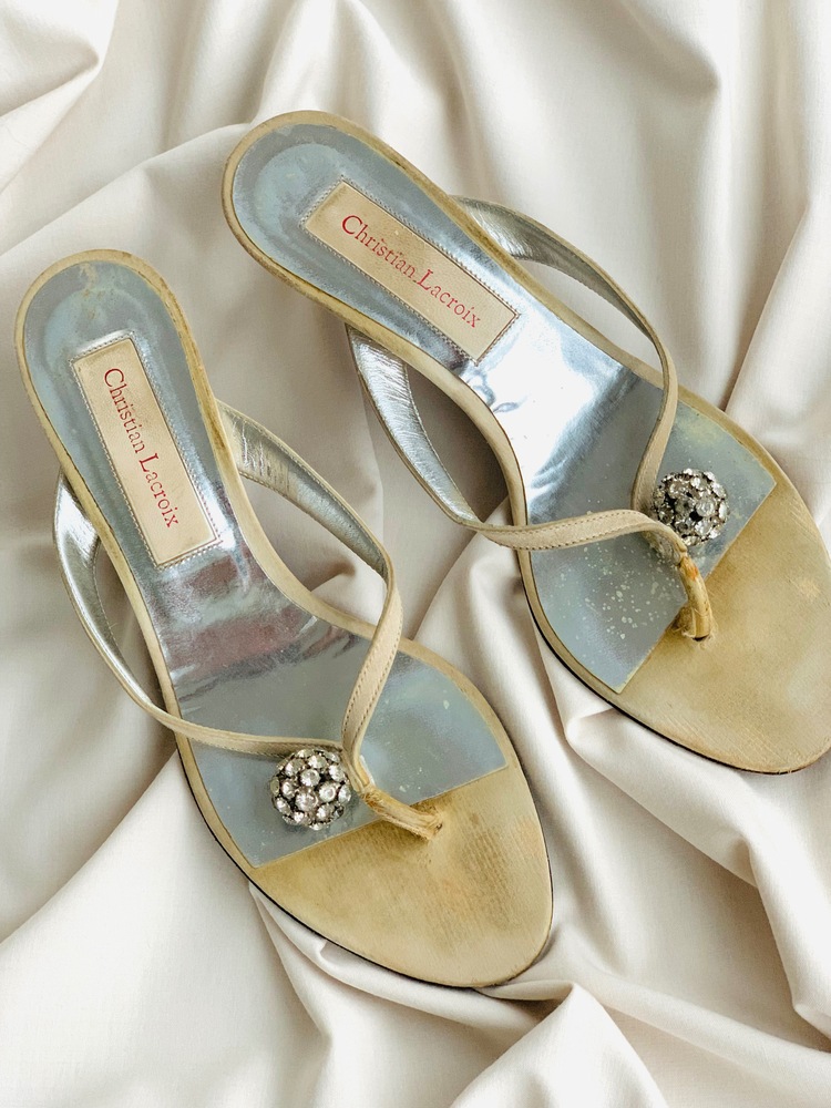 Christian Lacroix Vintage Topuklu Terlik 