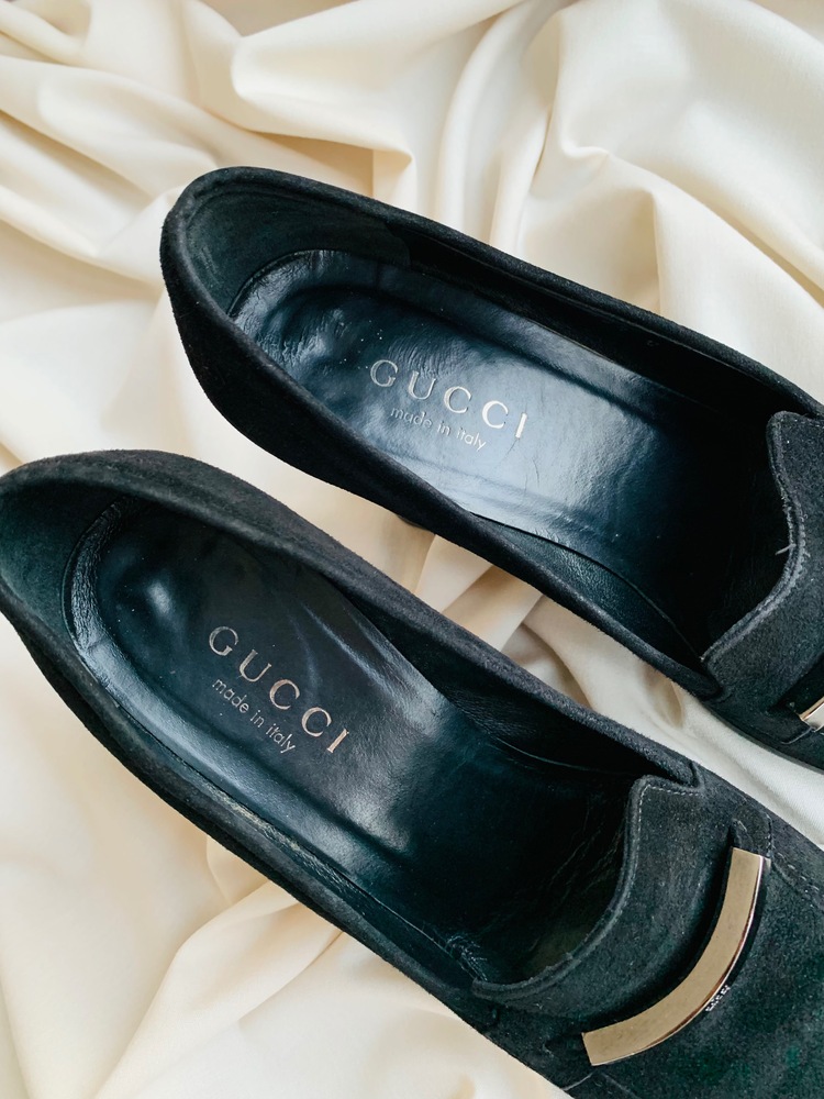 Gucci Vintage Kalın Topuklu Ayakkabı