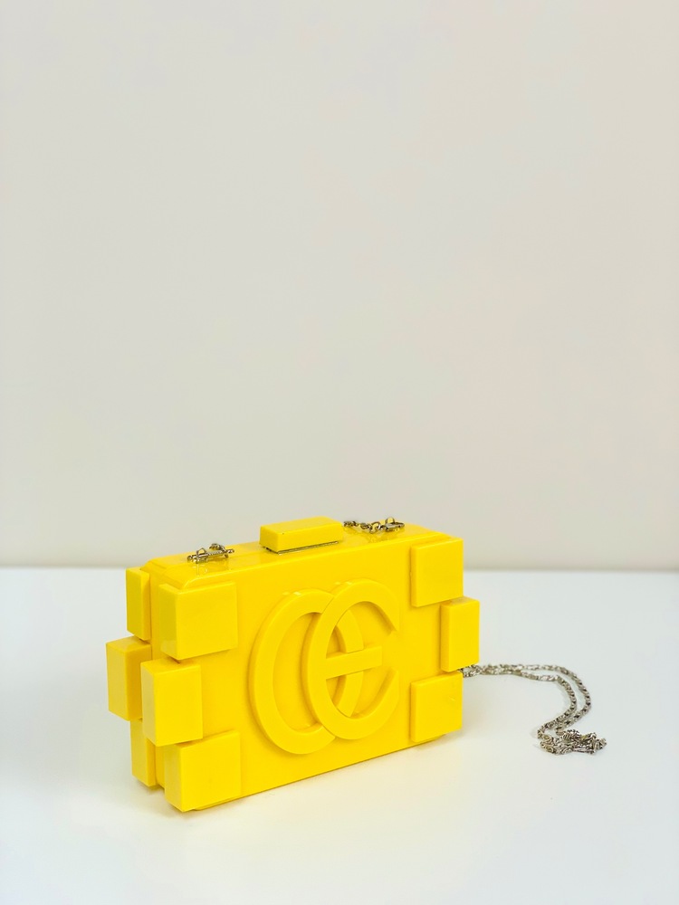 Vintage Lego Şeklinde Çanta