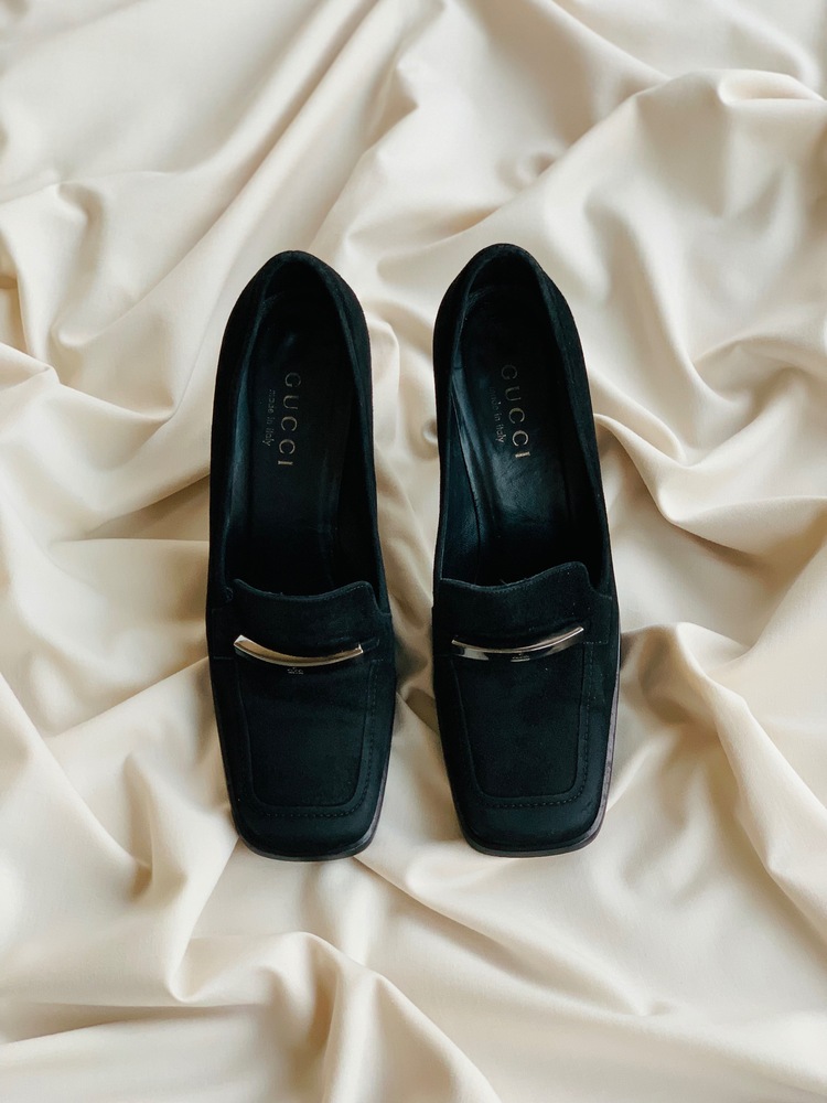Gucci Vintage Kalın Topuklu Ayakkabı