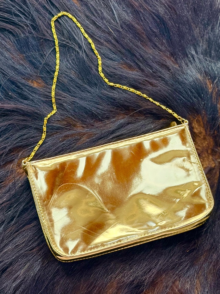 Vintage Paco Rabanne Lady Million Gold Baget Çanta  