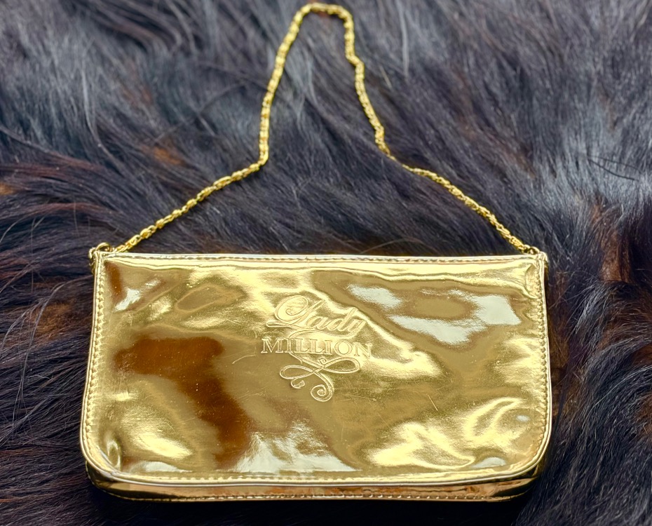 Vintage Paco Rabanne Lady Million Gold Baget Çanta  