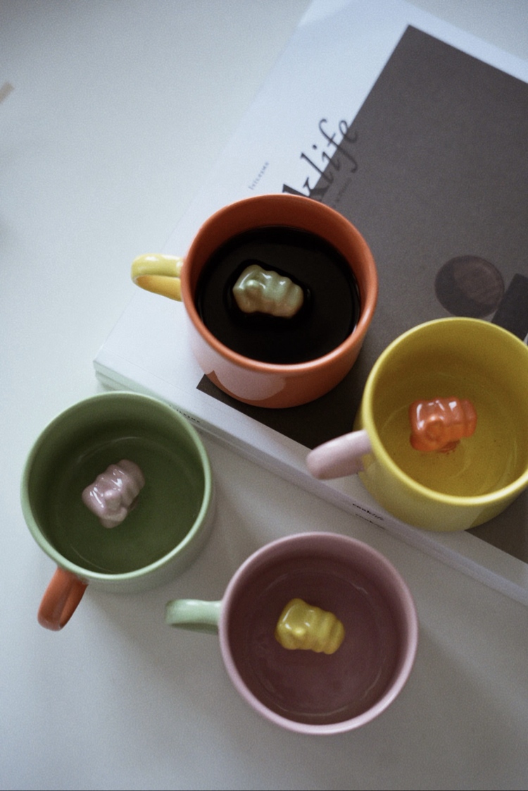 Stoneware Renkli Nah Fincan