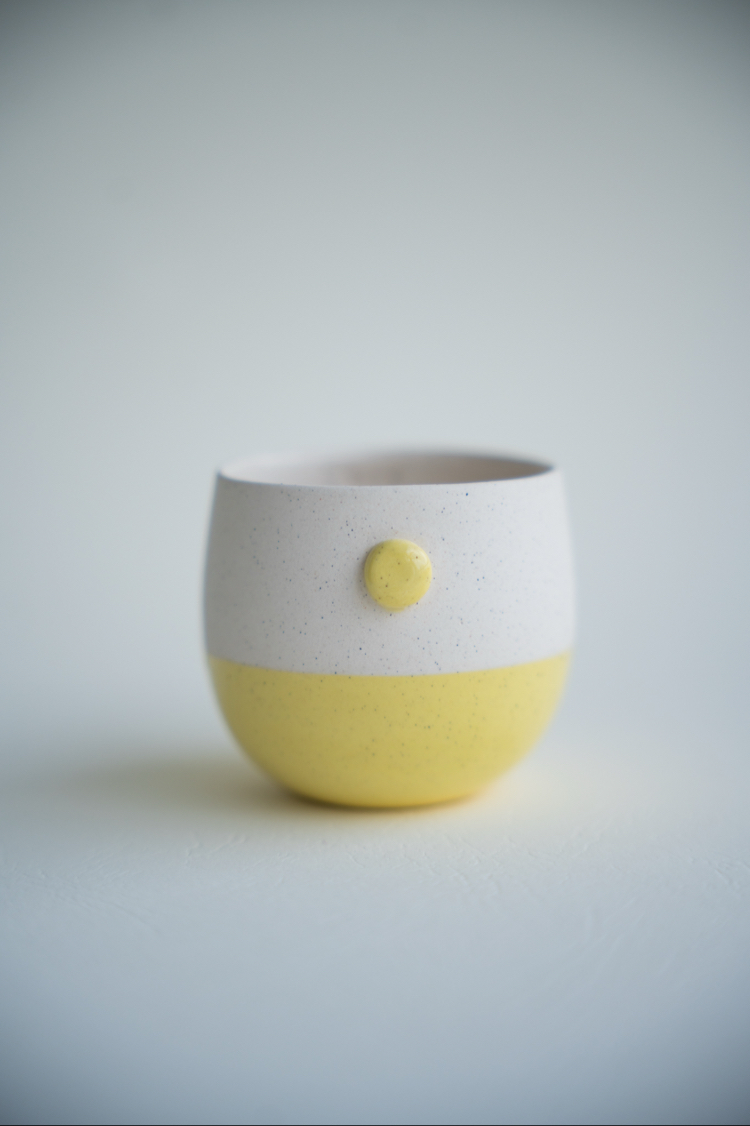 Stoneware İki Renk Kahve Fincanı Seti