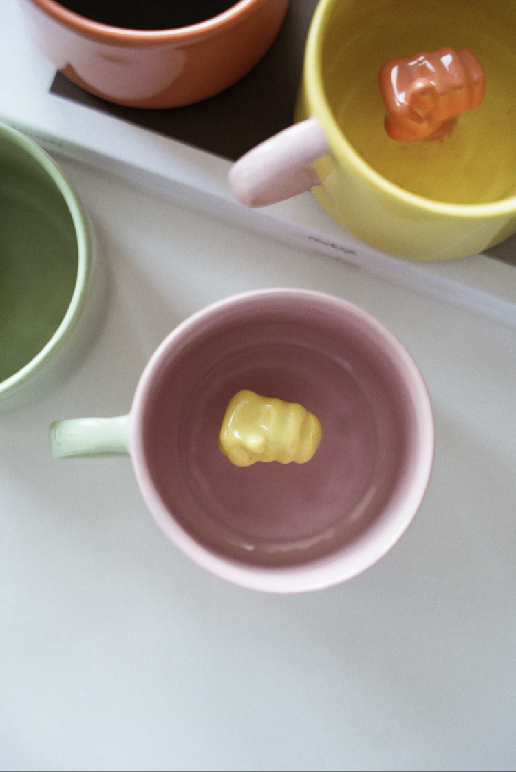 Stoneware Renkli Nah Fincan