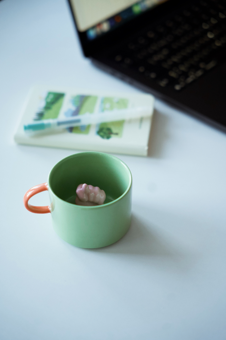 Stoneware Renkli Nah Fincan