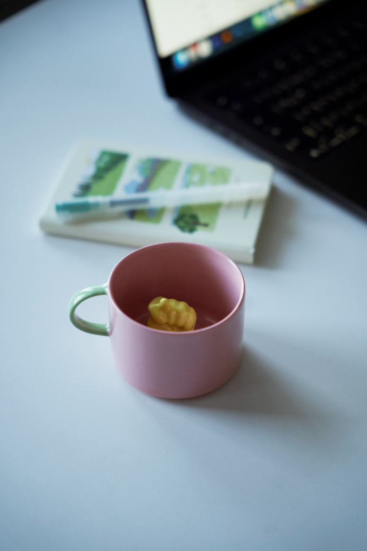 Stoneware Renkli Nah Fincan
