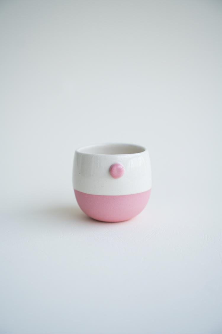 Stoneware İki Renk Kahve Fincanı