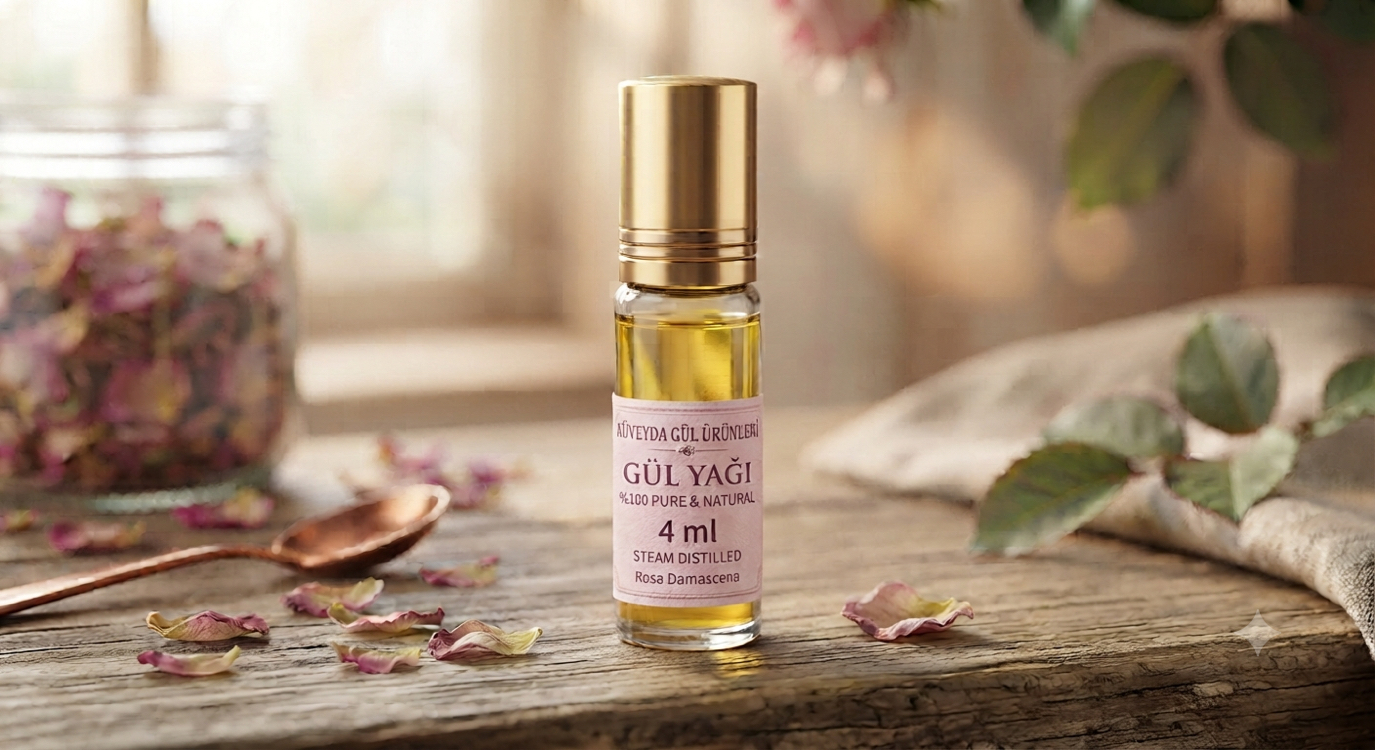 rolon başlıklı gül yağı 4ml