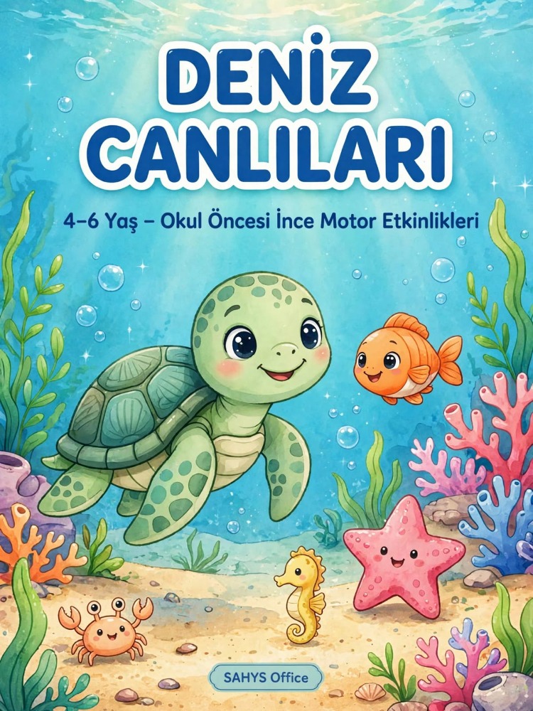 Deniz Canlıları – 4–6 Yaş Okul Öncesi Etkinlikleri